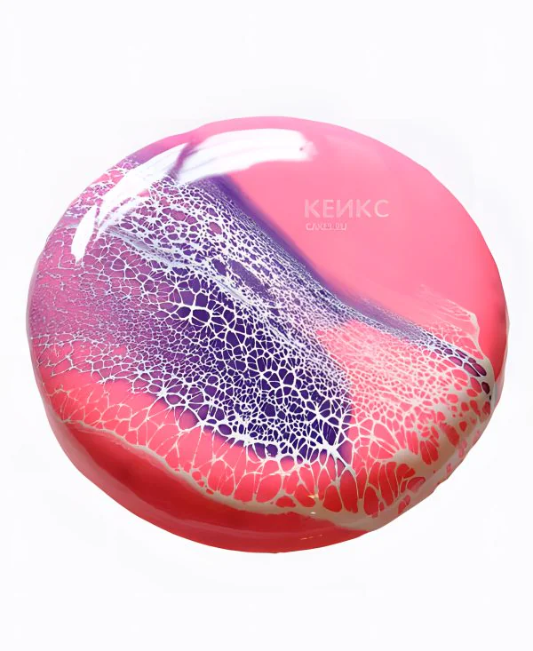 Торт евродизайн в розовом цвете Фото