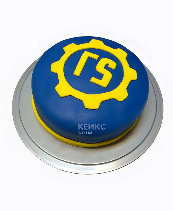 Торт Fallout в синем цвете на день рождения Торт Fallout в синем цвете на день рождения Фото