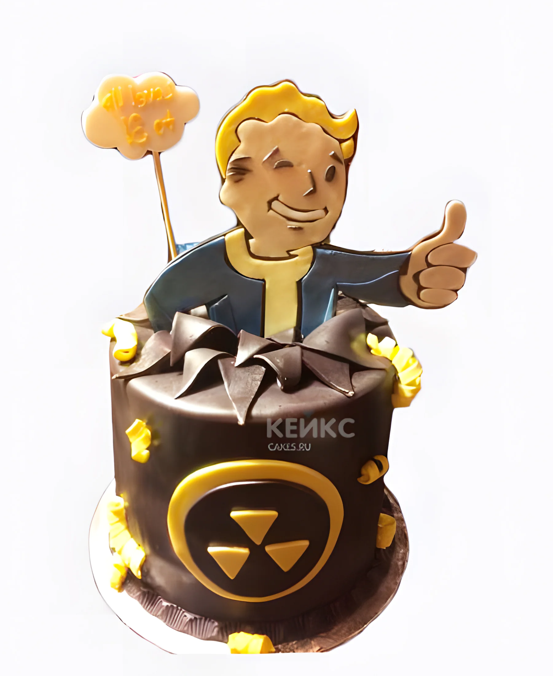 Торт Fallout из мастики Торт Fallout из мастики Фото