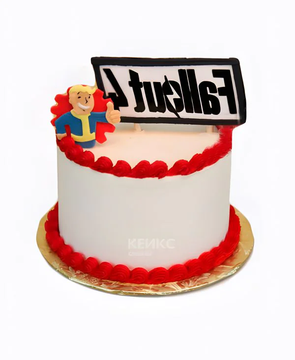 Торт Fallout с логотипом Торт Fallout с логотипом Фото