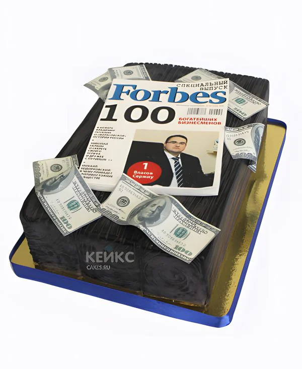 Шикарный шоколадный торт с купюрами Шикарный шоколадный торт с купюрами Фото