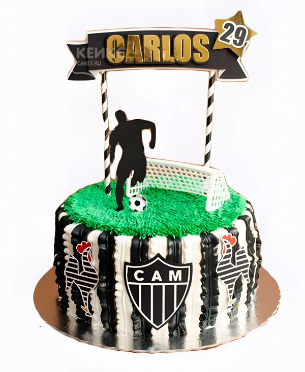 Торт футбол без мастики с логотипом Торт футбол без мастики с логотипом Фото