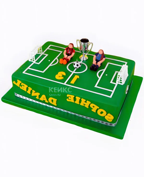 Торт футбольное поле мальчику на 13 лет Торт футбольное поле мальчику на 13 лет Фото