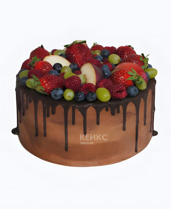Ягодный торт с шоколадом Фото