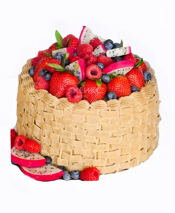 Торт корзина без мастики 6 Торт корзина без мастики 6 Фото