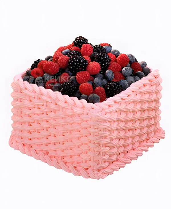 Торт корзина без мастики Торт корзина без мастики Фото