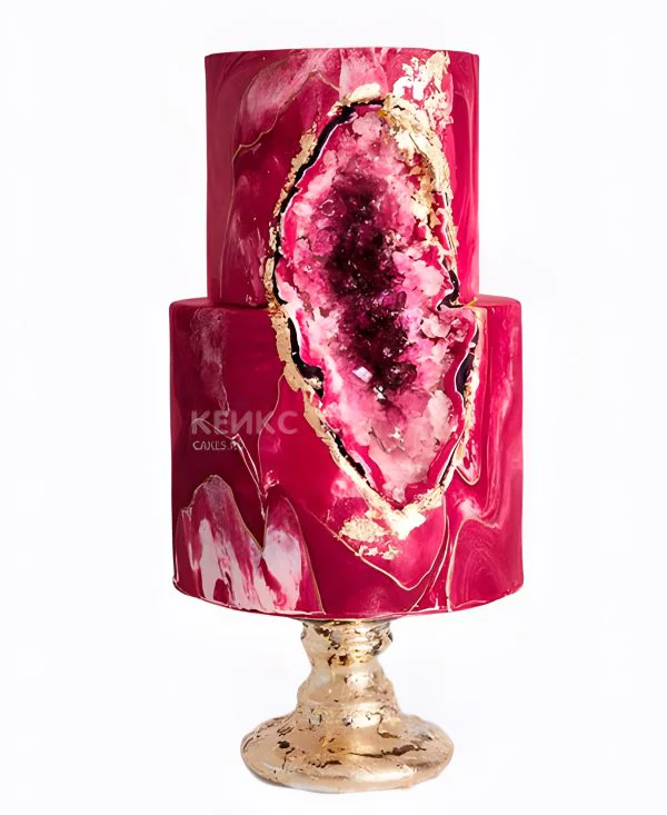 Малиновый торт кристалл Фото