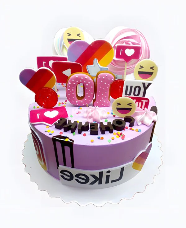Торт в стиле Лайк для девочки Фото