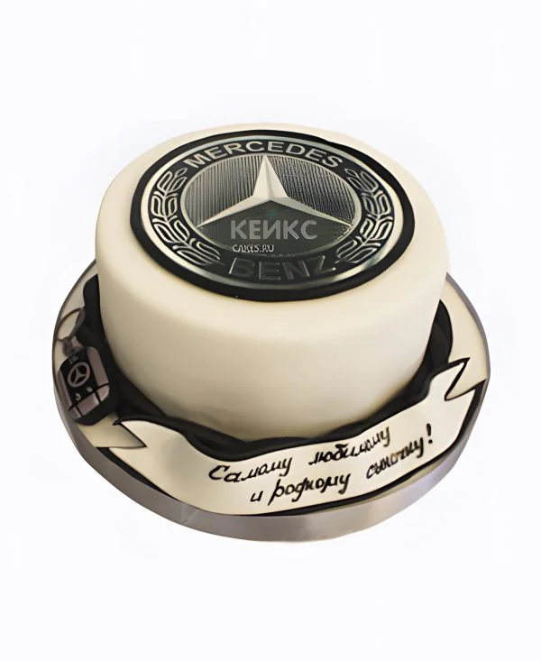 Шикарный торт мерседес с логотипом Шикарный торт мерседес с логотипом Фото