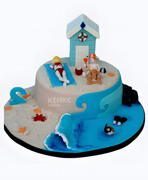 Торт отдых на море Фото