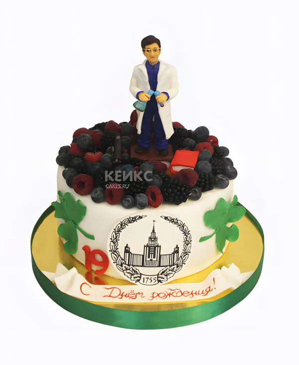 Торт оригинальный с яголами Фото