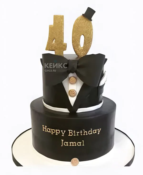 Торт в виде смокинга на юбилей мужчине 40 лет Торт в виде смокинга на юбилей мужчине 40 лет Фото