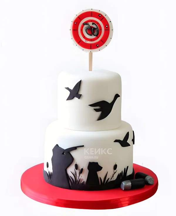 Торт охотнику на день рождения Фото