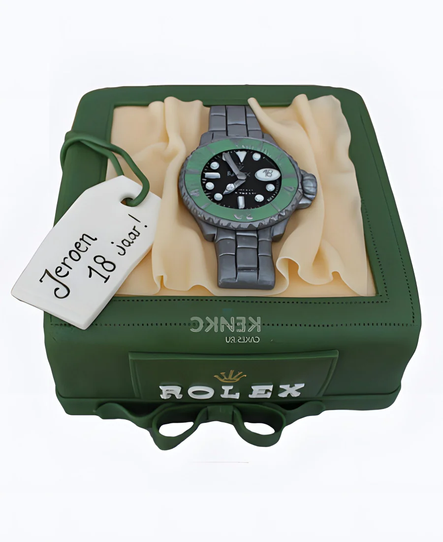 Торт с часами Ролекс Фото