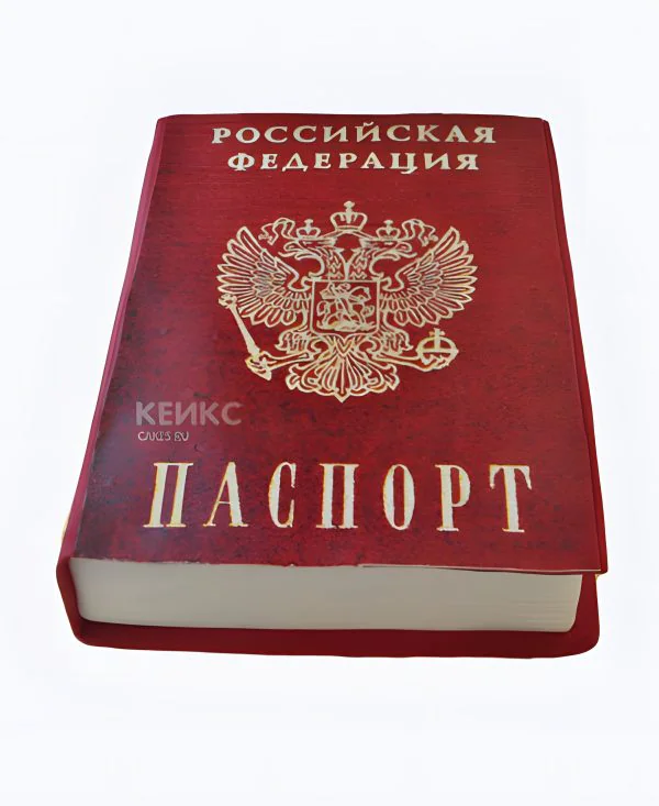 Торт в виде паспорта гражданина РФ Фото