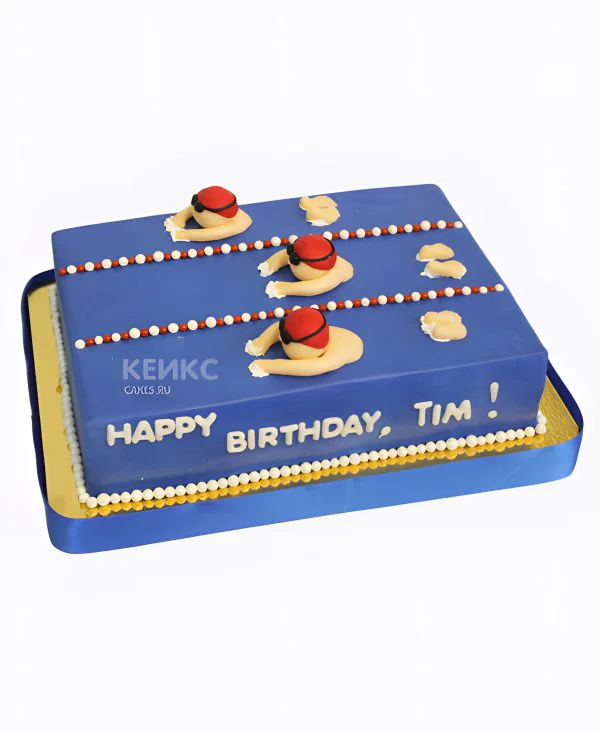 Торт плавание с фигурками Торт плавание с фигурками Фото