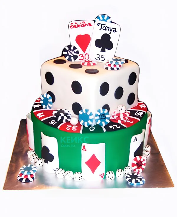 Мужественный торт с покером Мужественный торт с покером Фото