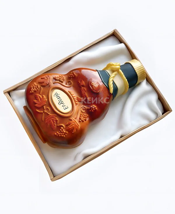 Торт с бутылкой коньяка в подарок Торт с бутылкой коньяка в подарок Фото