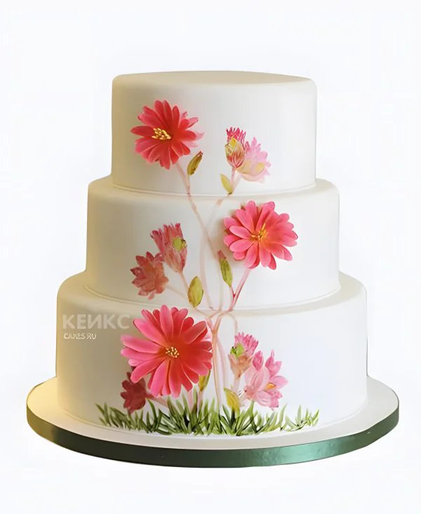 Торт с цветами для девочки 11 Торт с цветами для девочки 11 Фото