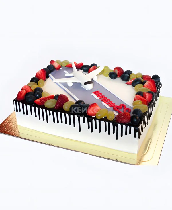 Ягодно-фруктовый прямоугольный торт Ягодно-фруктовый прямоугольный торт Фото