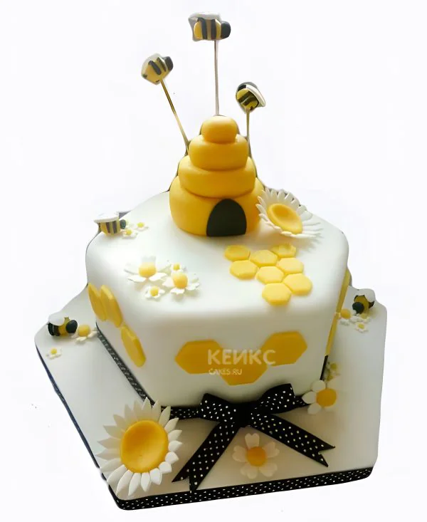Торт с пчелами и медом Фото