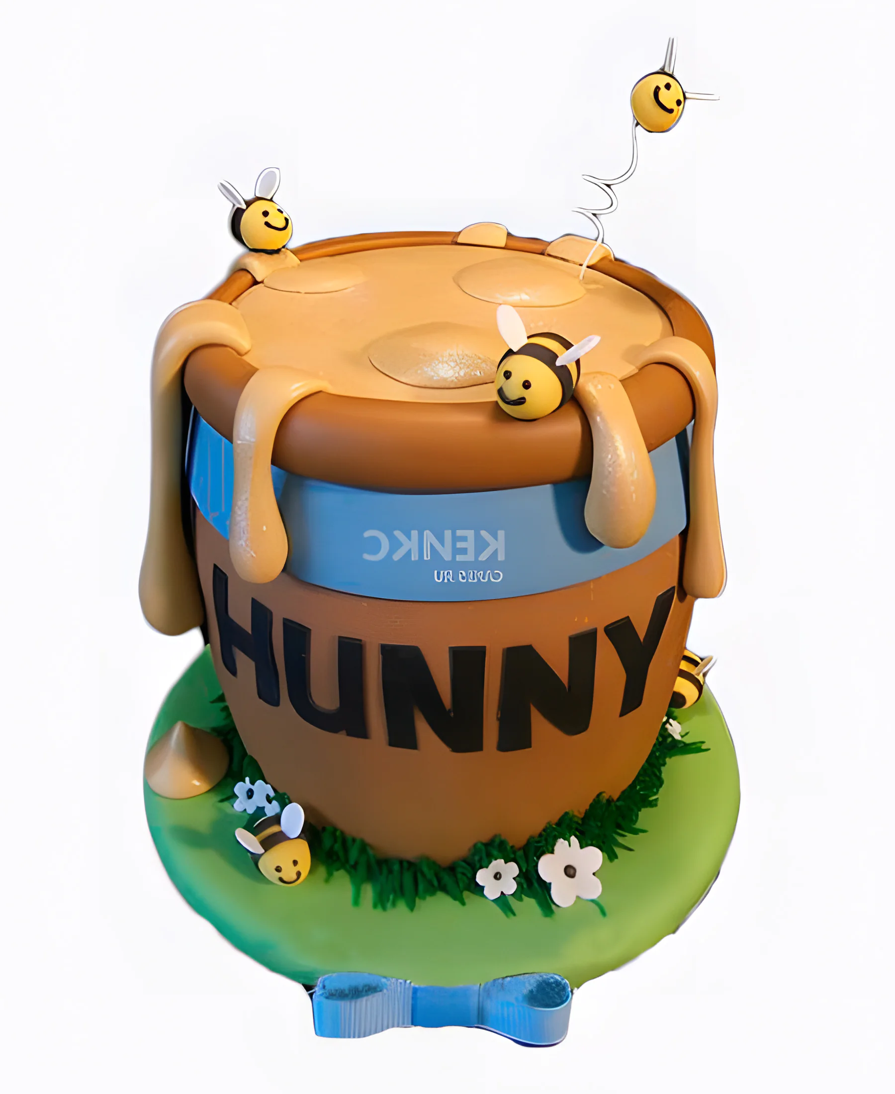 Милый торт с сотами и пчелами Фото