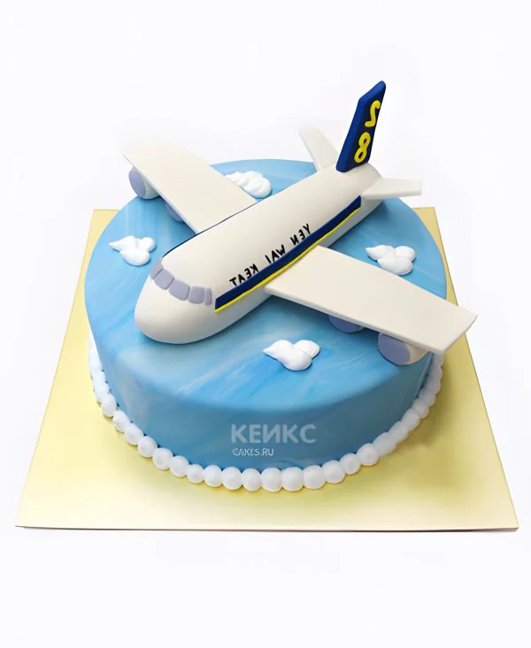 Нежный торт с самолетом Нежный торт с самолетом Фото
