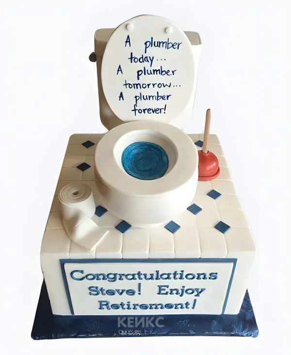 Торт сантехнику с надписями Фото