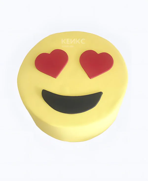 Торт смайлик с сердечками Торт смайлик с сердечками Фото