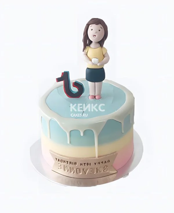 Тик Ток торт на день рождения девочке Тик Ток торт на день рождения девочке Фото