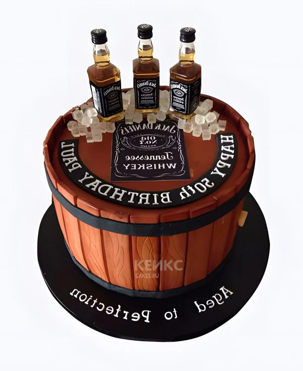 Торт виски джек дениелс мужчине на юбилей Торт виски джек дениелс мужчине на юбилей Фото