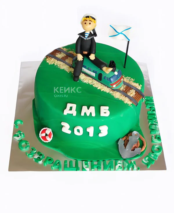 Торт зеленый для ВМФ Торт зеленый для ВМФ Фото