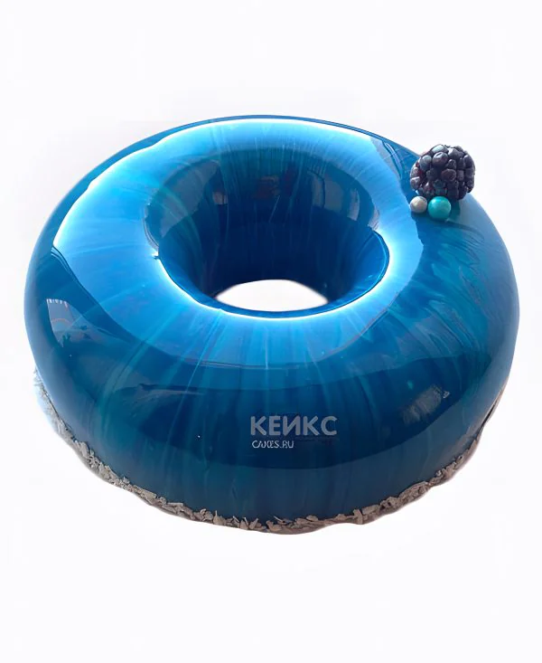 Торт синий зеркальный Торт синий зеркальный Фото