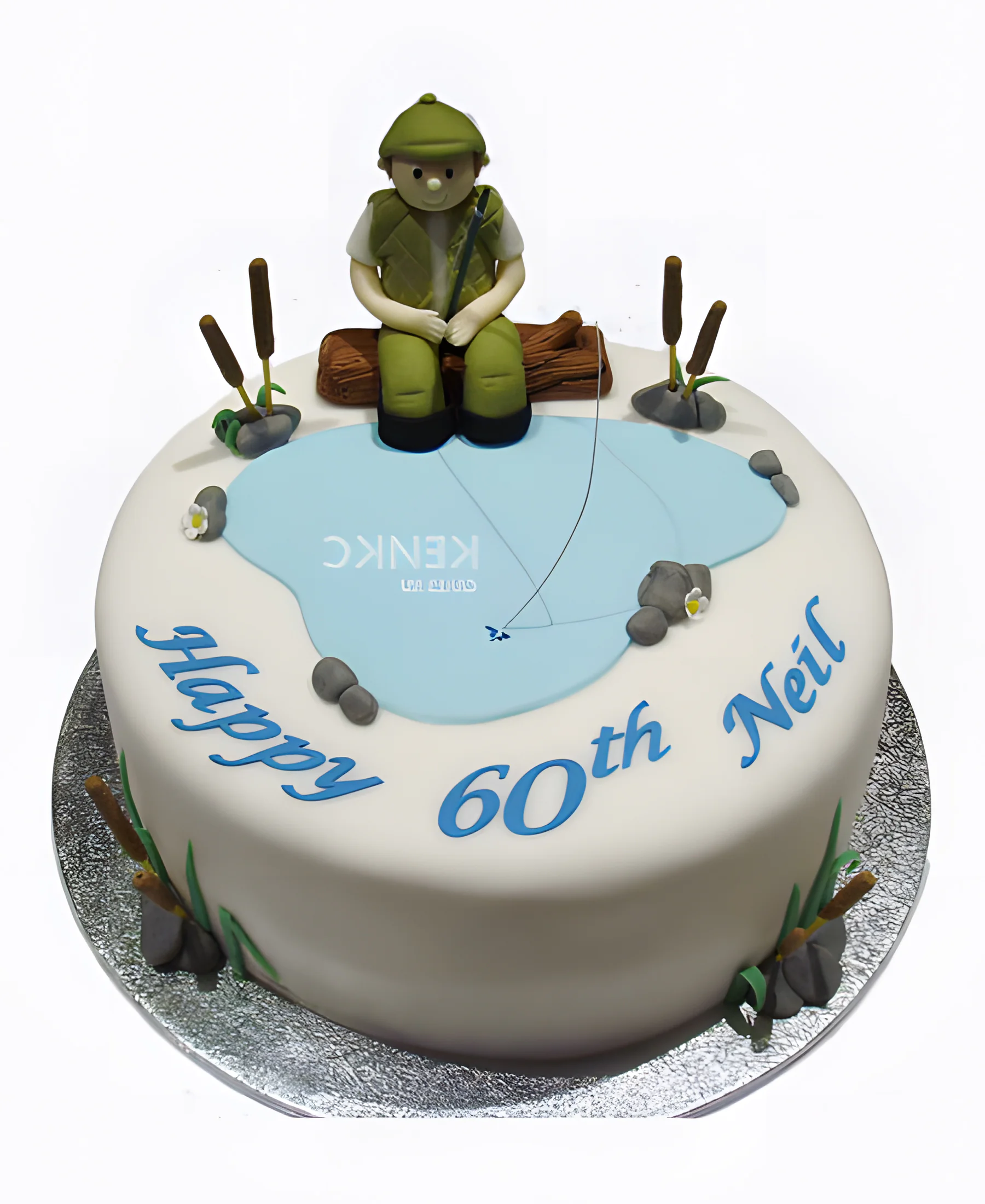 Торт зимняя рыбалка Фото