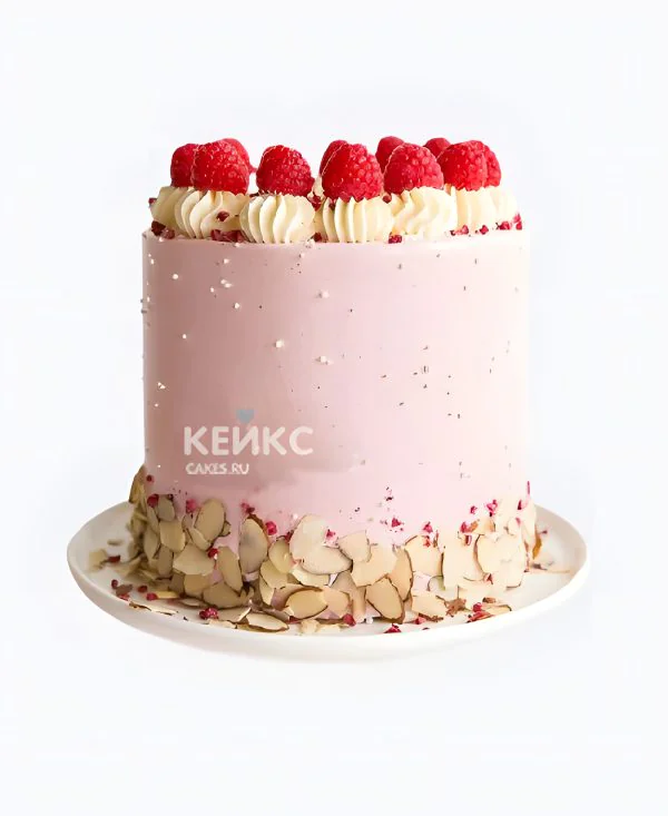 Эффектный торт с малиной Эффектный торт с малиной Фото