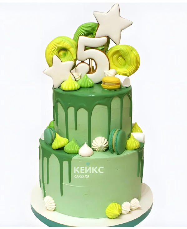 Торт на 5 лет мальчику с маршмеллоу и макарон Торт на 5 лет мальчику с маршмеллоу и макарон Фото