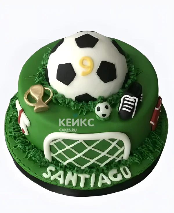 Торт на день рождения мужчине с футбольным мячом Торт на день рождения мужчине с футбольным мячом Фото