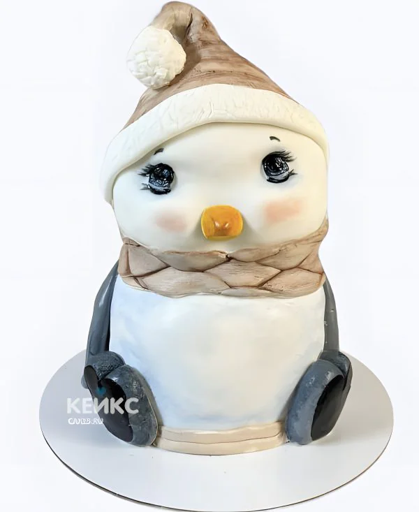 3Д реалистичный торт пингвин 3Д реалистичный торт пингвин Фото