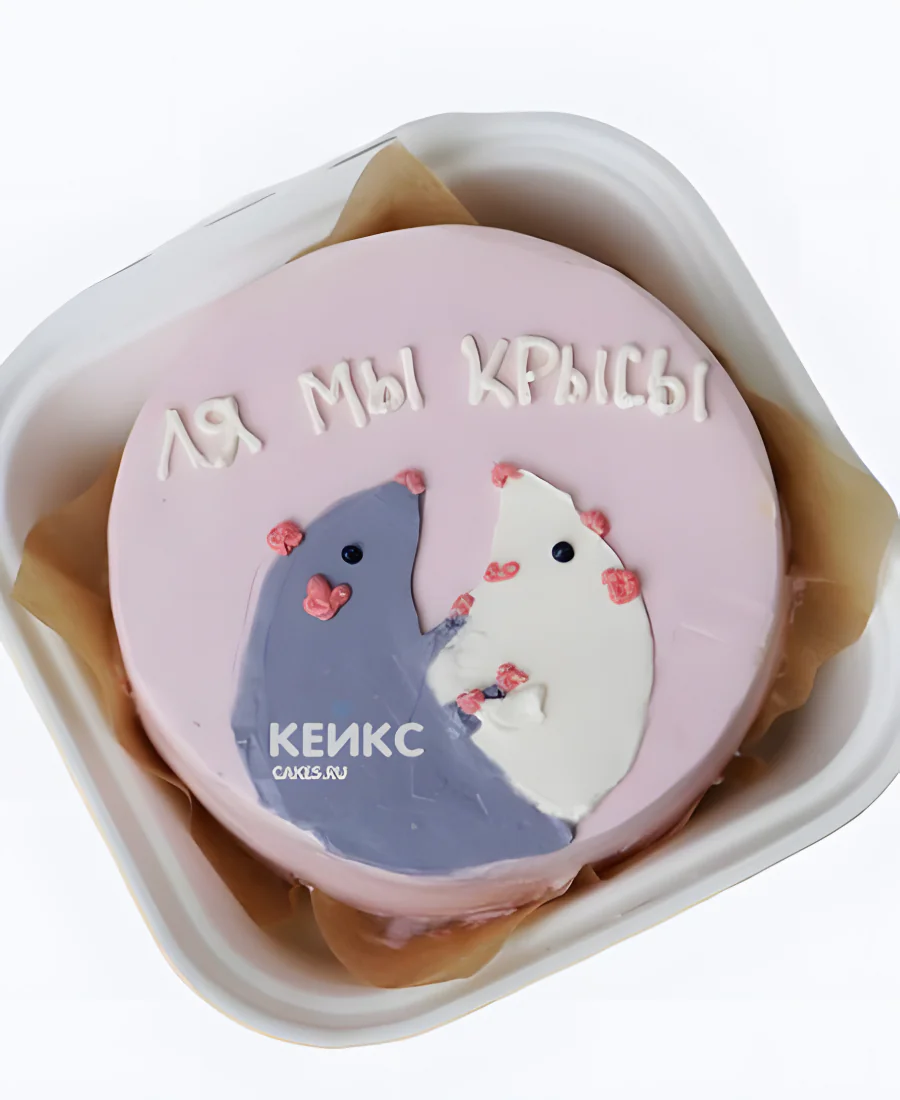 Бенто-торт для дочки с крысами и надписью Бенто-торт для дочки с крысами и надписью Фото