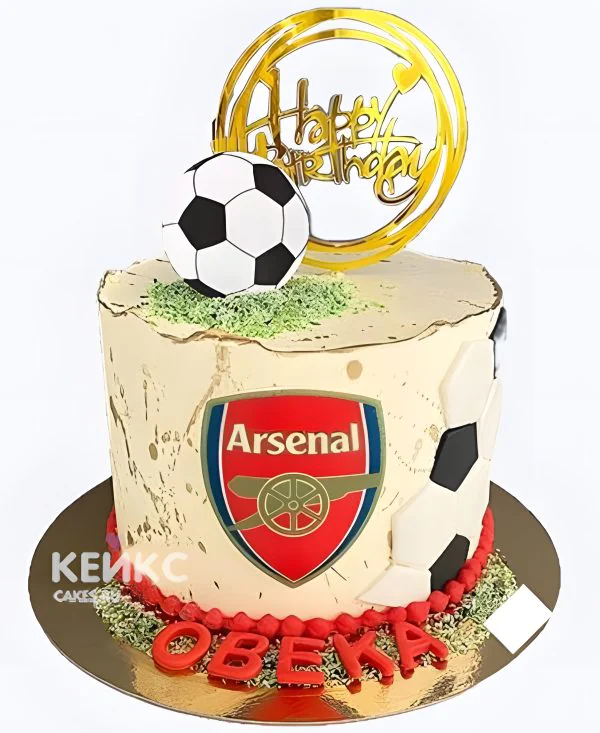 Бенто торт футбол с эмблемой Бенто торт футбол с эмблемой Фото