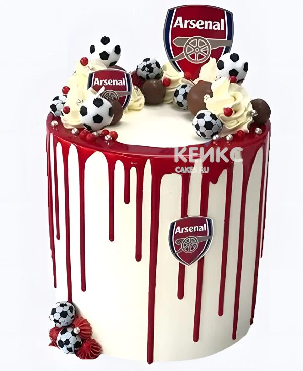 Бенто торт футбол с мячами и подтеками Бенто торт футбол с мячами и подтеками Фото