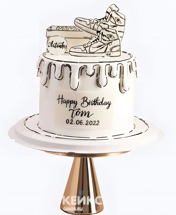 Бенто торт мужчине с кроссовками Бенто торт мужчине с кроссовками Фото