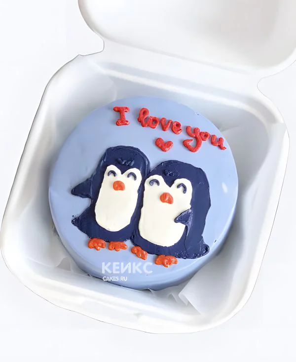 Бенто торт с пингвином Бенто торт с пингвином Фото