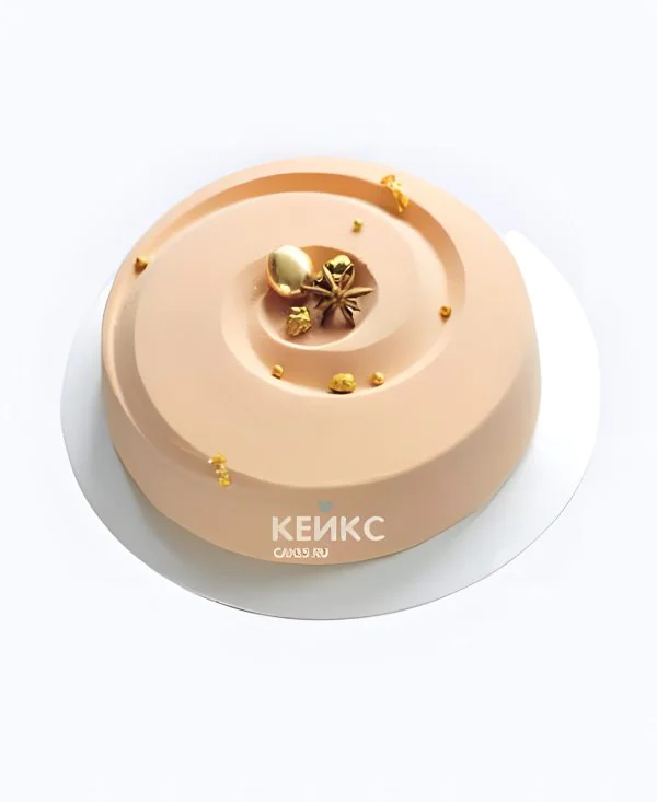 Бежевый велюровый торт Бежевый велюровый торт Фото