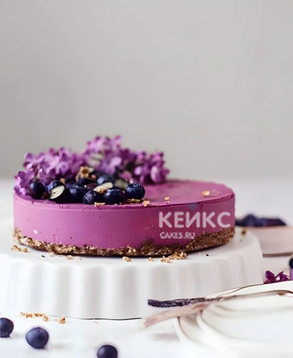 Черничный диабетический торт Фото