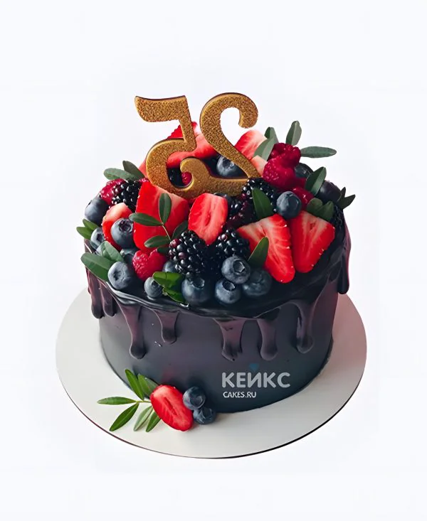 Ягодный торт на юбилей 25 лет Фото