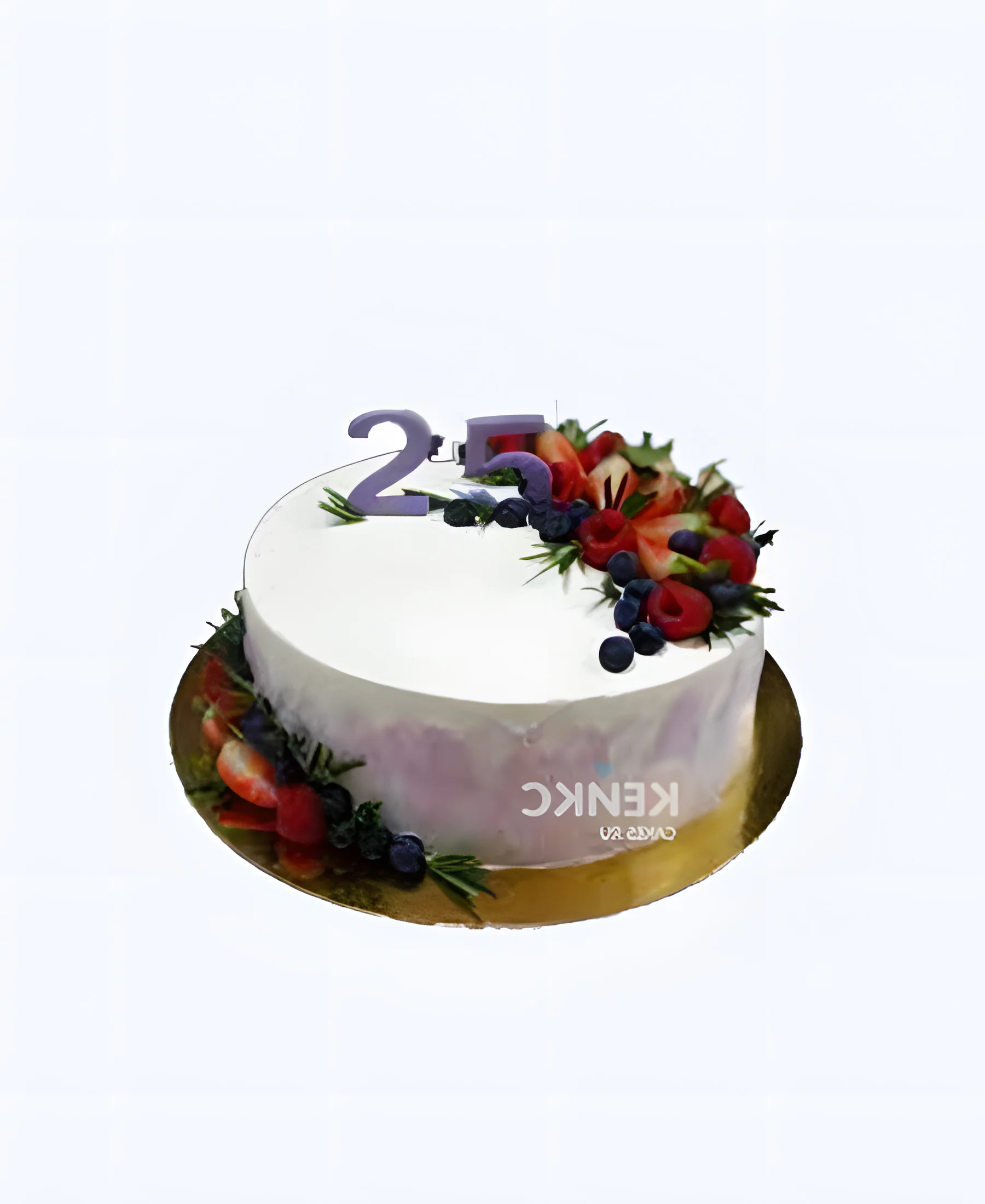 Ягодный торт на 25 лет в стиле рустик Фото