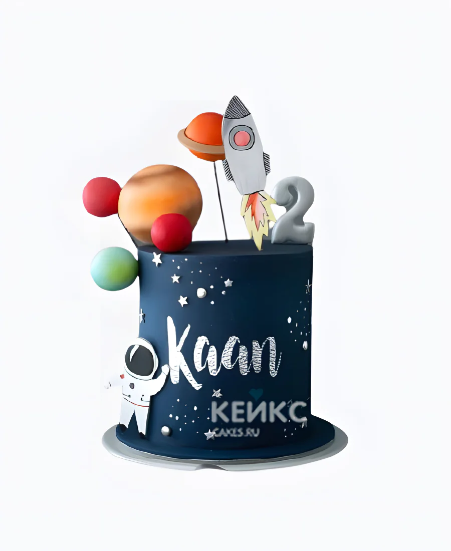 Картинный космический торт Картинный космический торт Фото