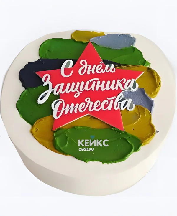 Классический бенто торт на 23 февраля Классический бенто торт на 23 февраля Фото