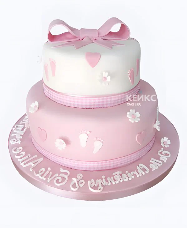 Красивый двухъярусный торт девочке на 3 годика Красивый двухъярусный торт девочке на 3 годика Фото